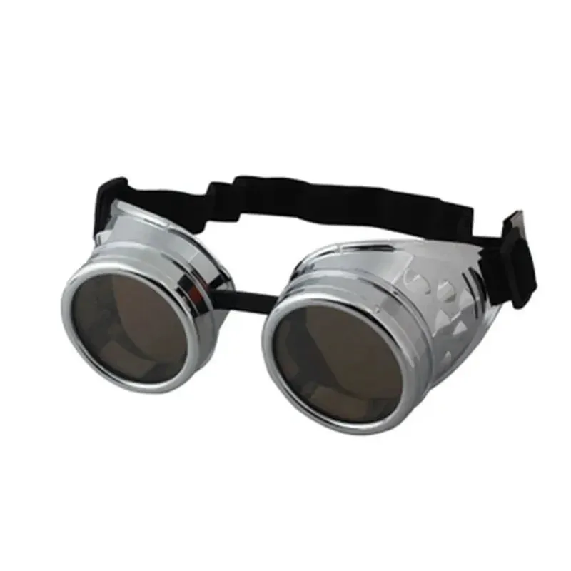2022 Steampunk Sunglasses for Men Vintage Windshield Goggles Women Cyber Glasses Adjustable Belt Round Frame Sun Glasses