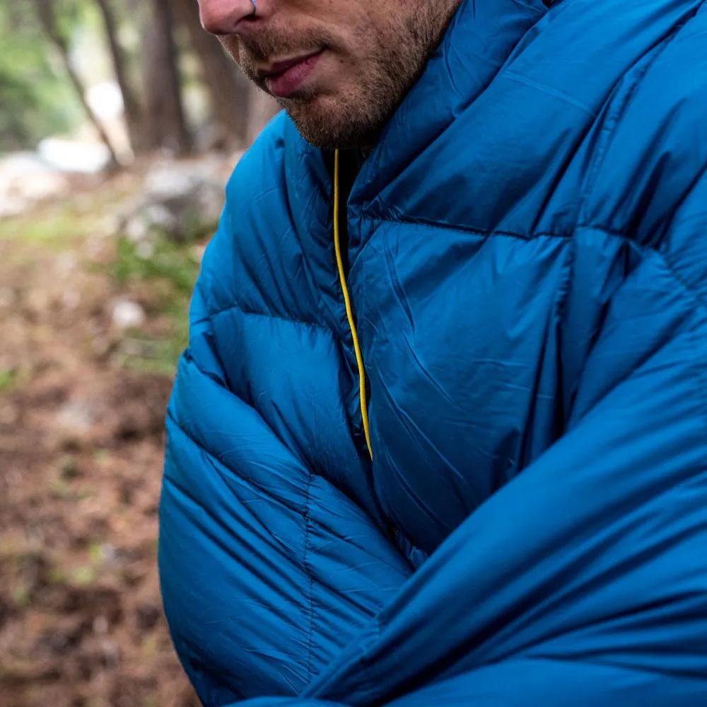 4Monster lightweight camping Packable Down Puffy Blanket -  Trellis