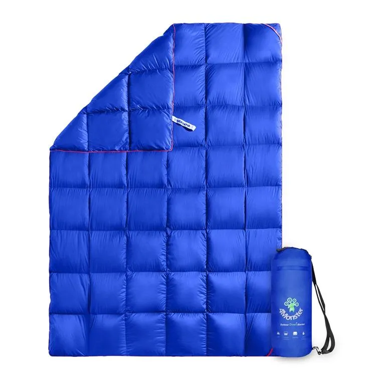 4Monster lightweight camping Packable Down Puffy Blanket -  Trellis