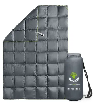 4Monster lightweight camping Packable Down Puffy Blanket -  Trellis