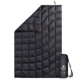 4Monster lightweight camping Packable Down Puffy Blanket -  Water ripples