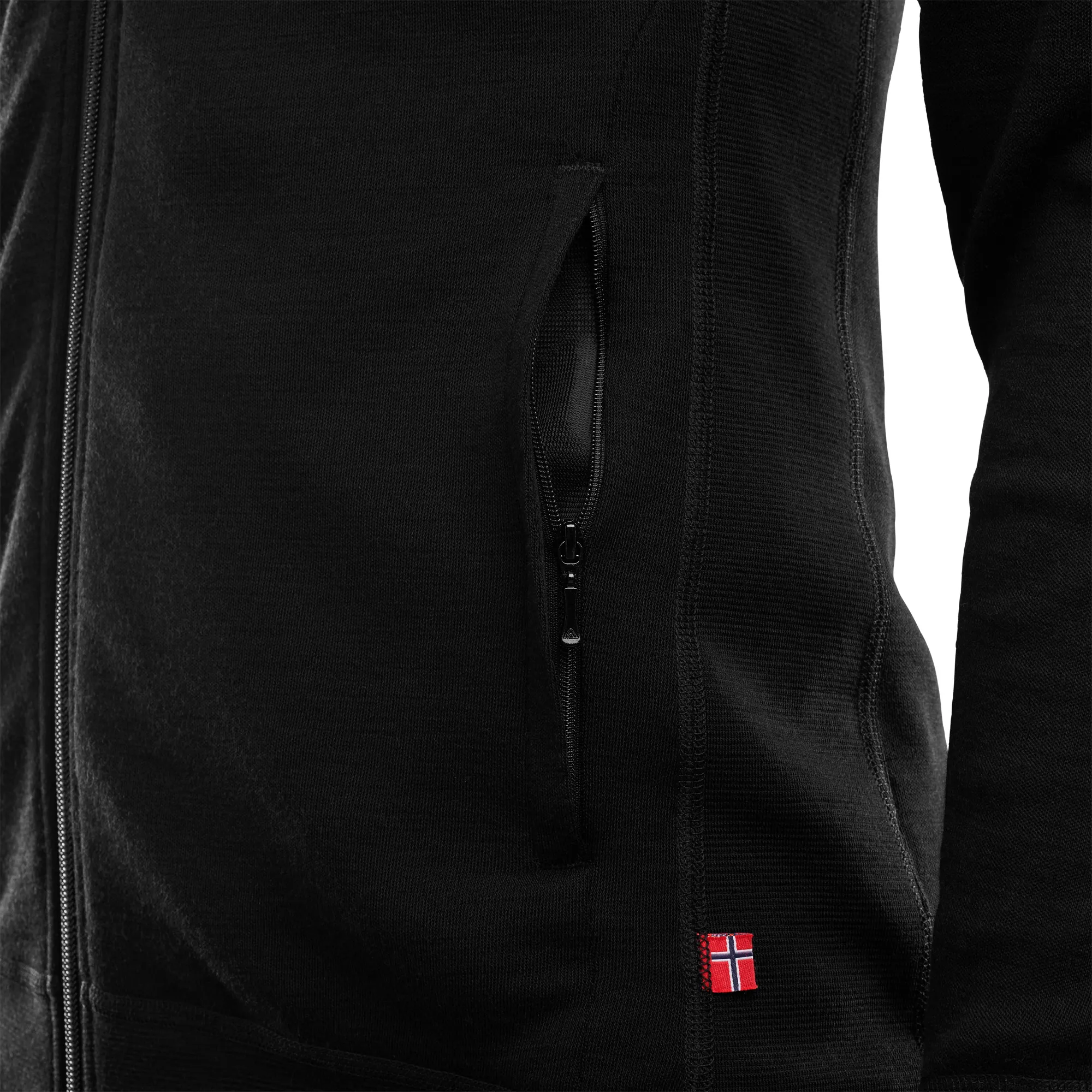 Aclima Men&#x27;s DoubleWool Jacket Jet Black/Marengo | Buy Aclima Men&#x27;s DoubleWool Jacket Jet Black/Marengo here | Outnorth