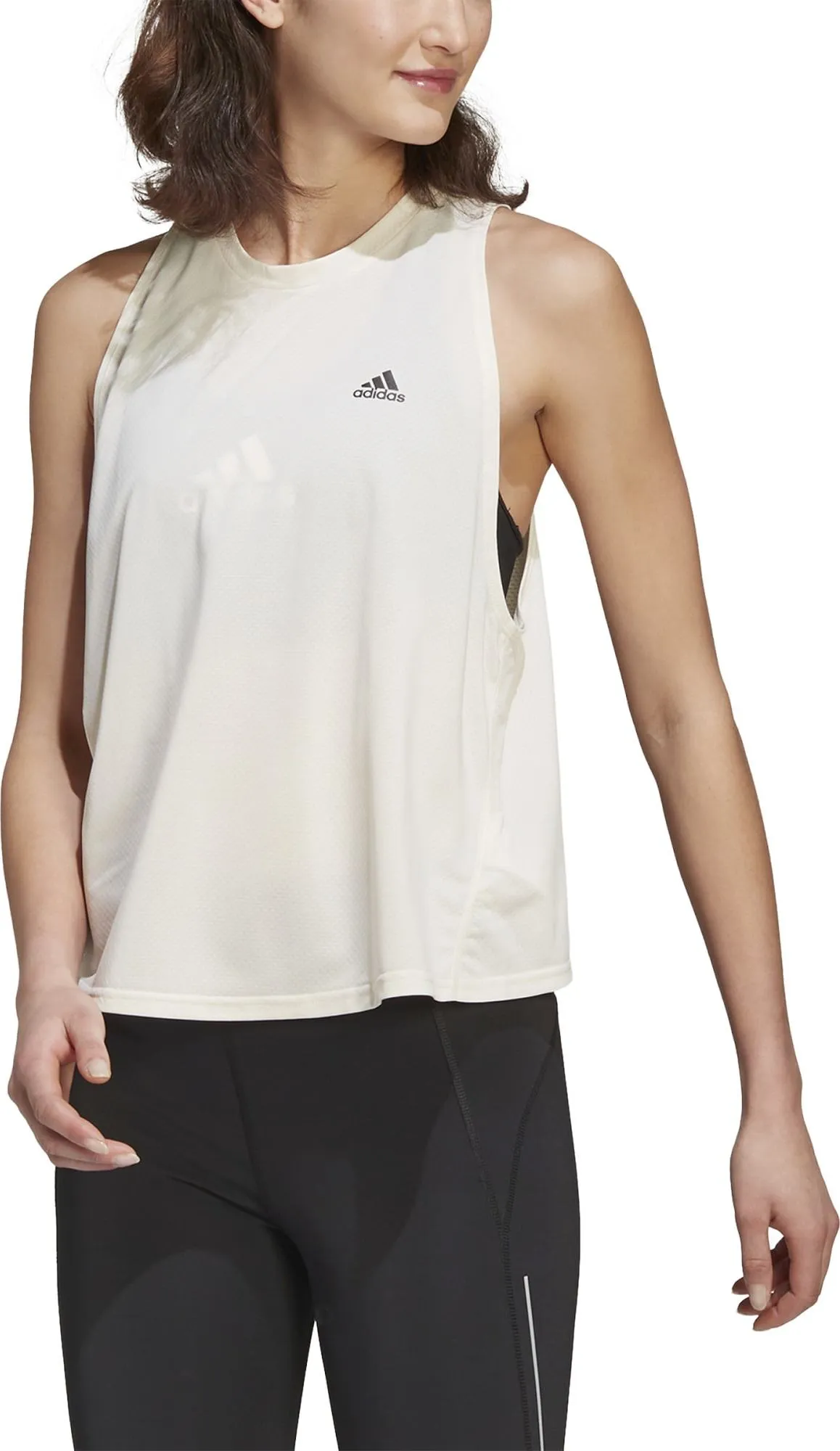 Adidas Women&#x27;s Run Icons Running Tank Top Wonder White | Buy Adidas Women&#x27;s Run Icons Running Tank Top Wonder White here | Outnorth