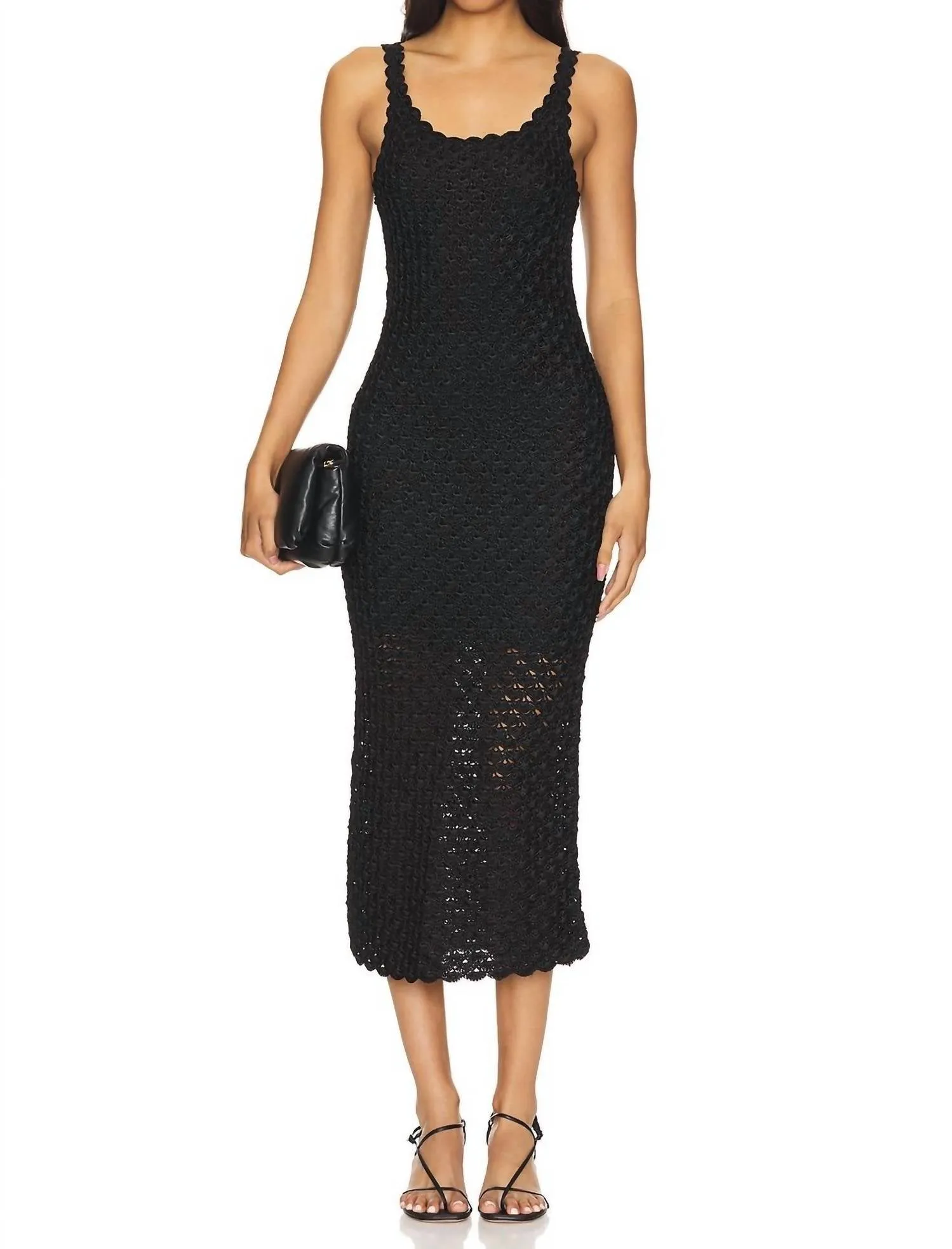 Alice   Olivia - Bray Luster Crochet Dress