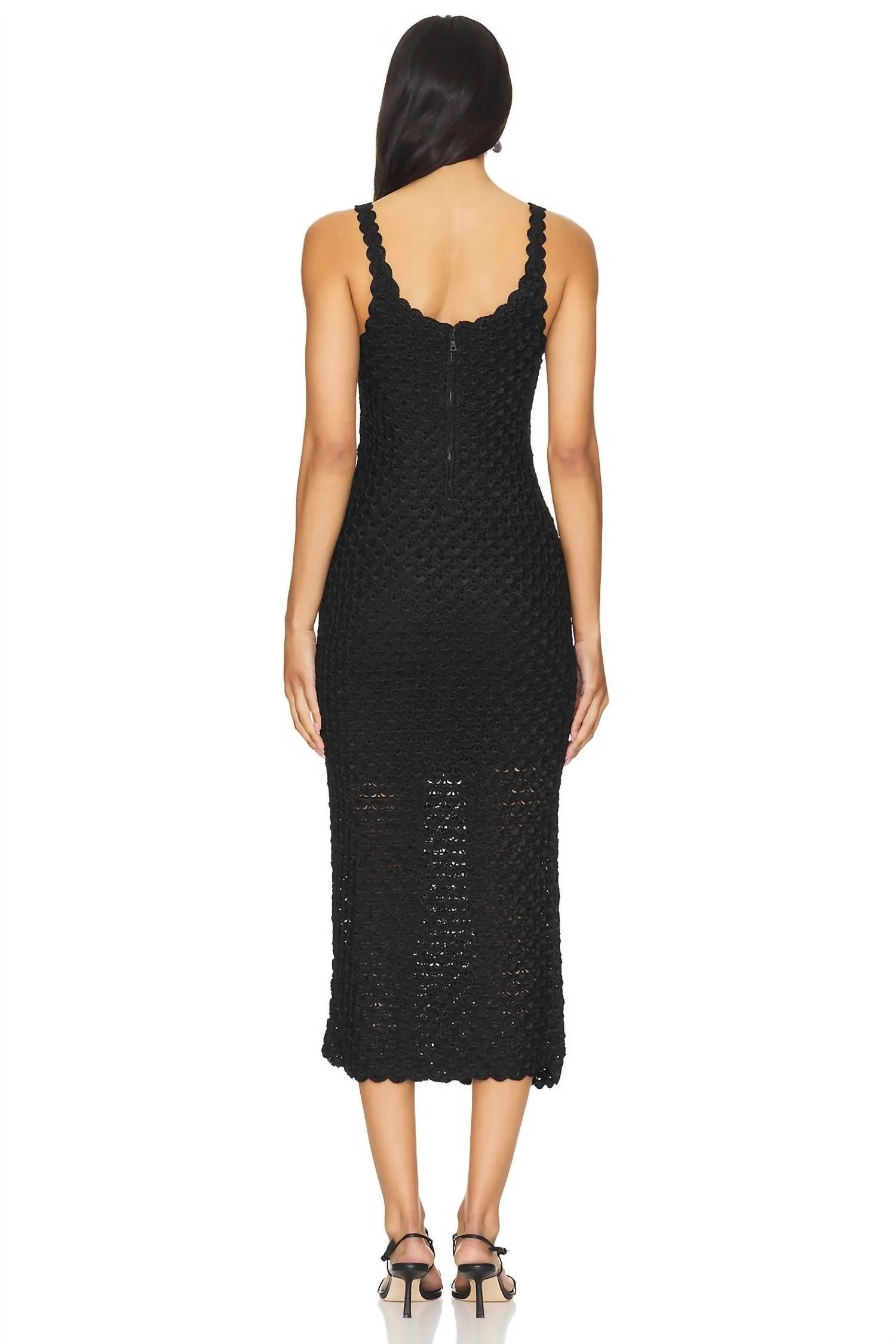 Alice   Olivia - Bray Luster Crochet Dress