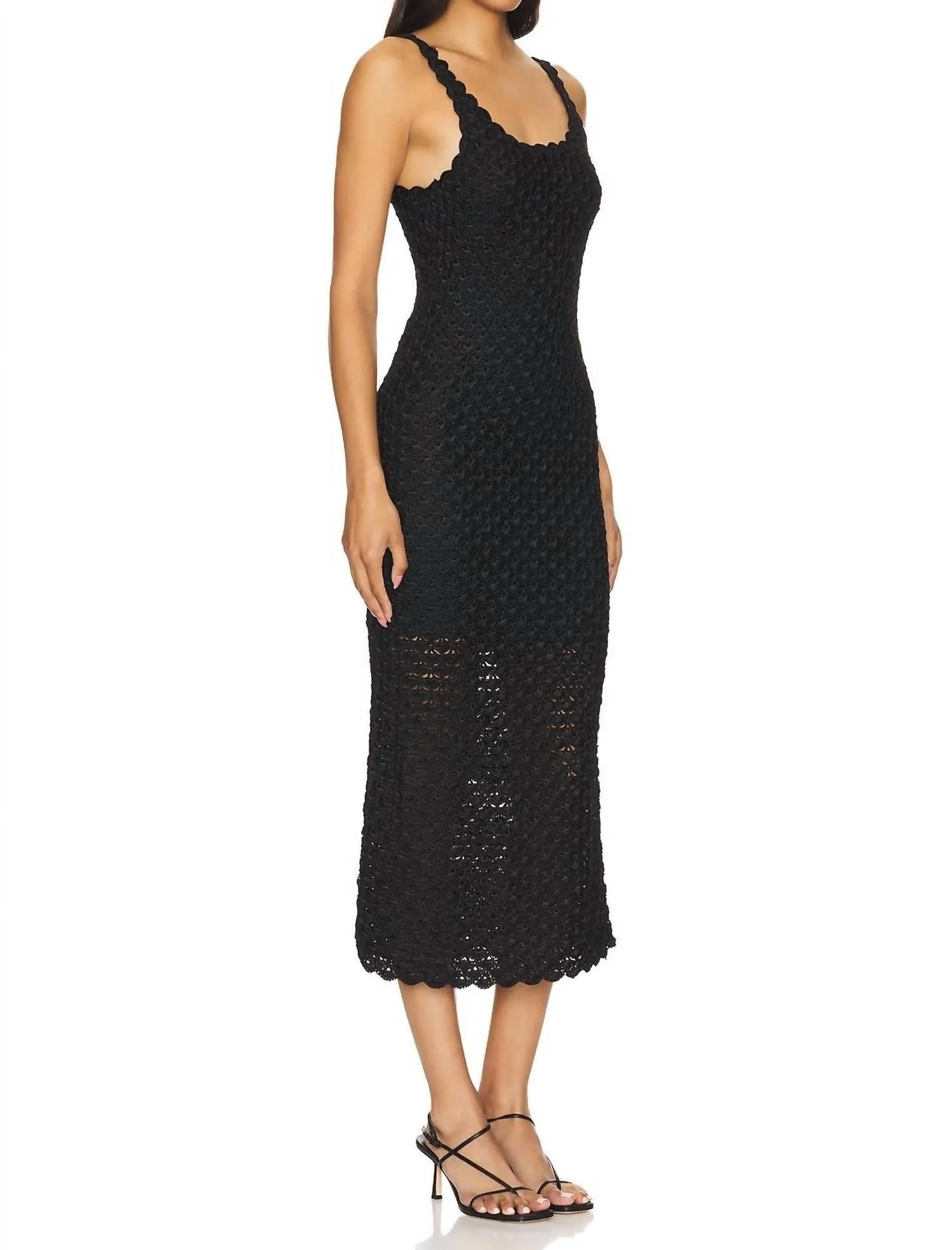 Alice   Olivia - Bray Luster Crochet Dress