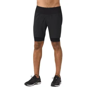 Asics 2 In 1 Black Men's Shorts