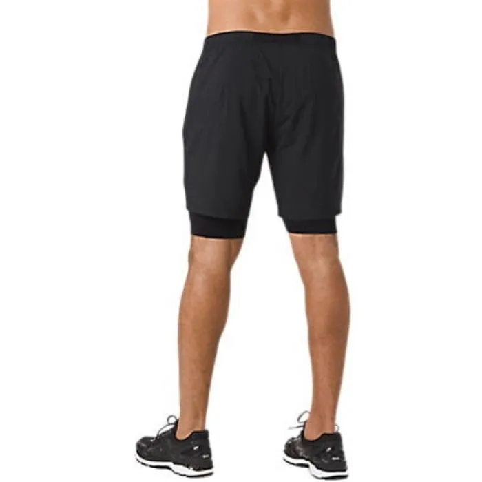 Asics 2 In 1 Black Men's Shorts