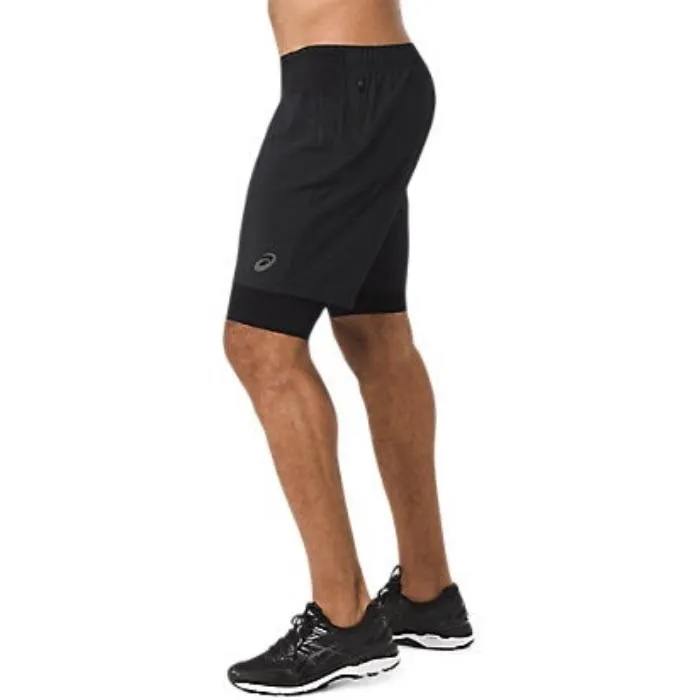 Asics 2 In 1 Black Men's Shorts