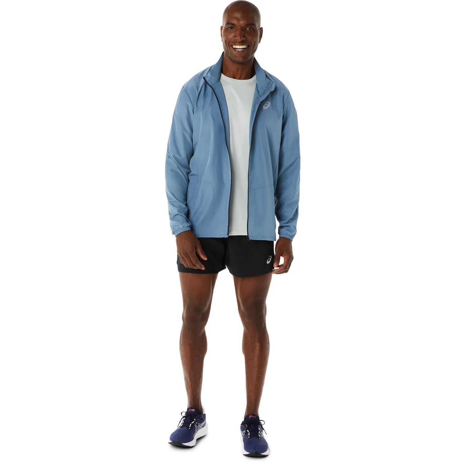 Asics Men&#x27;s Core Jacket Steel Blue | Buy Asics Men&#x27;s Core Jacket Steel Blue here | Outnorth