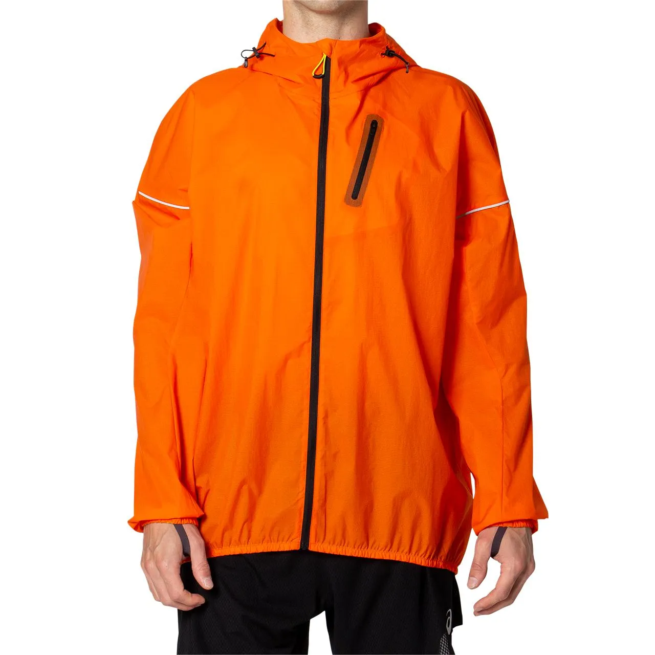 Asics Men&#x27;s Fujitrail Jacket Marigold Orange | Buy Asics Men&#x27;s Fujitrail Jacket Marigold Orange here | Outnorth