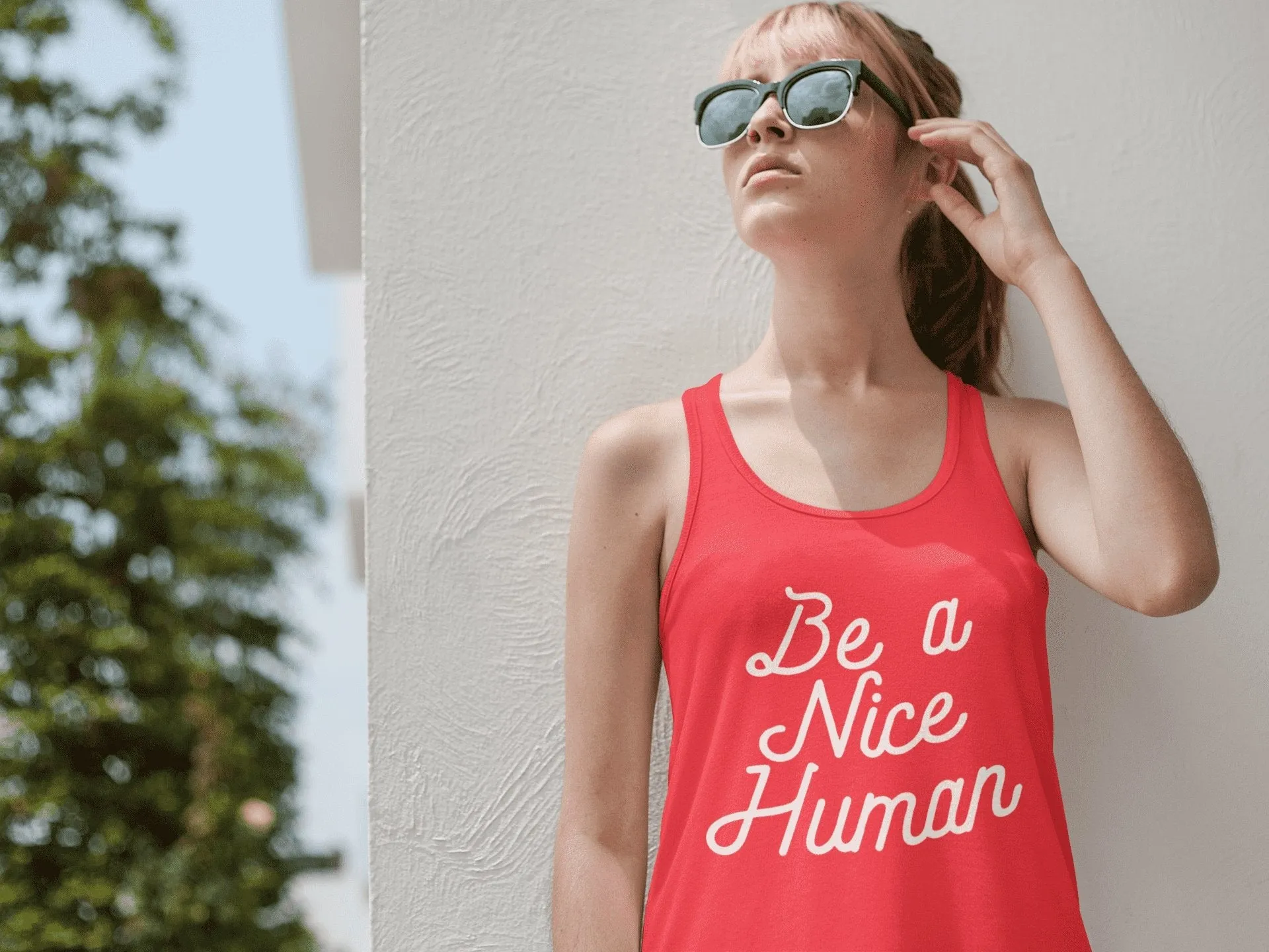 Be a nice Human | Inspire Organic Ladies Tank Top
