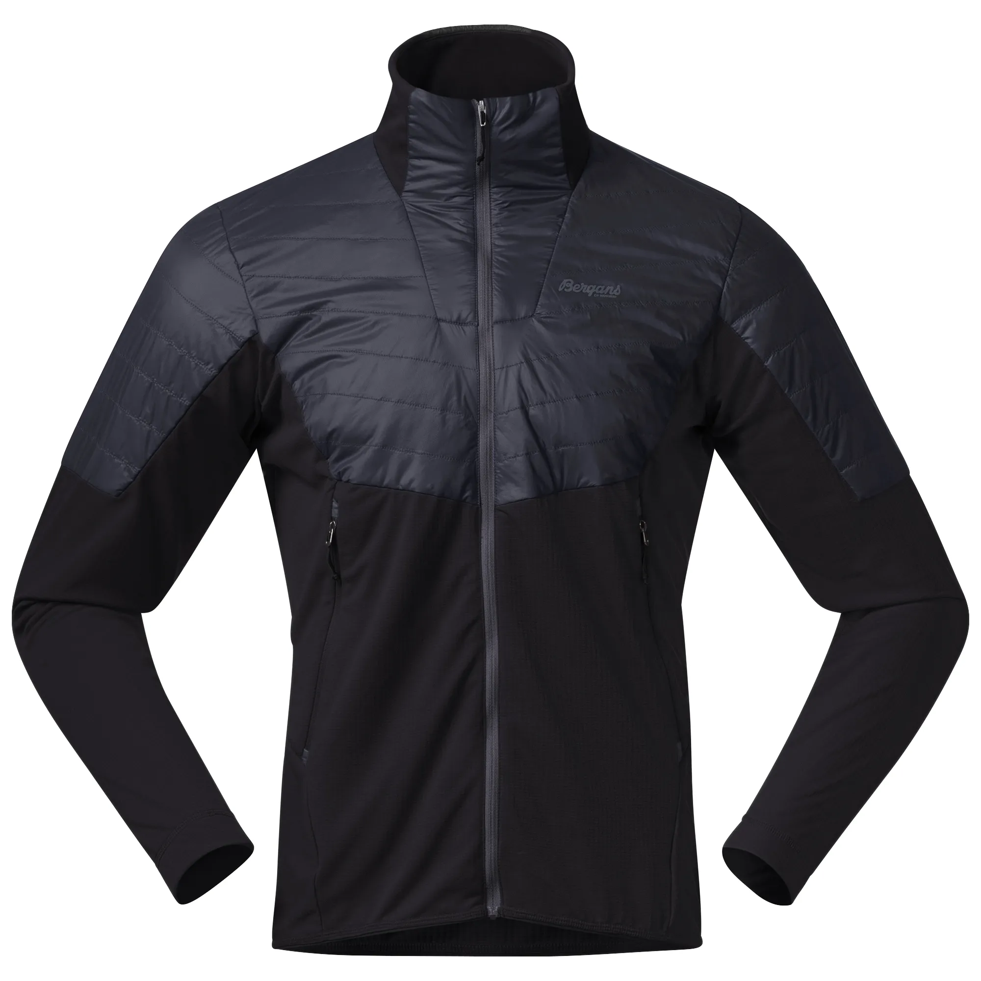 Bergans Men&#x27;s Senja Midlayer Jacket  Black/Solid Charcoal | Buy Bergans Men&#x27;s Senja Midlayer Jacket  Black/Solid Charcoal here | Outnorth