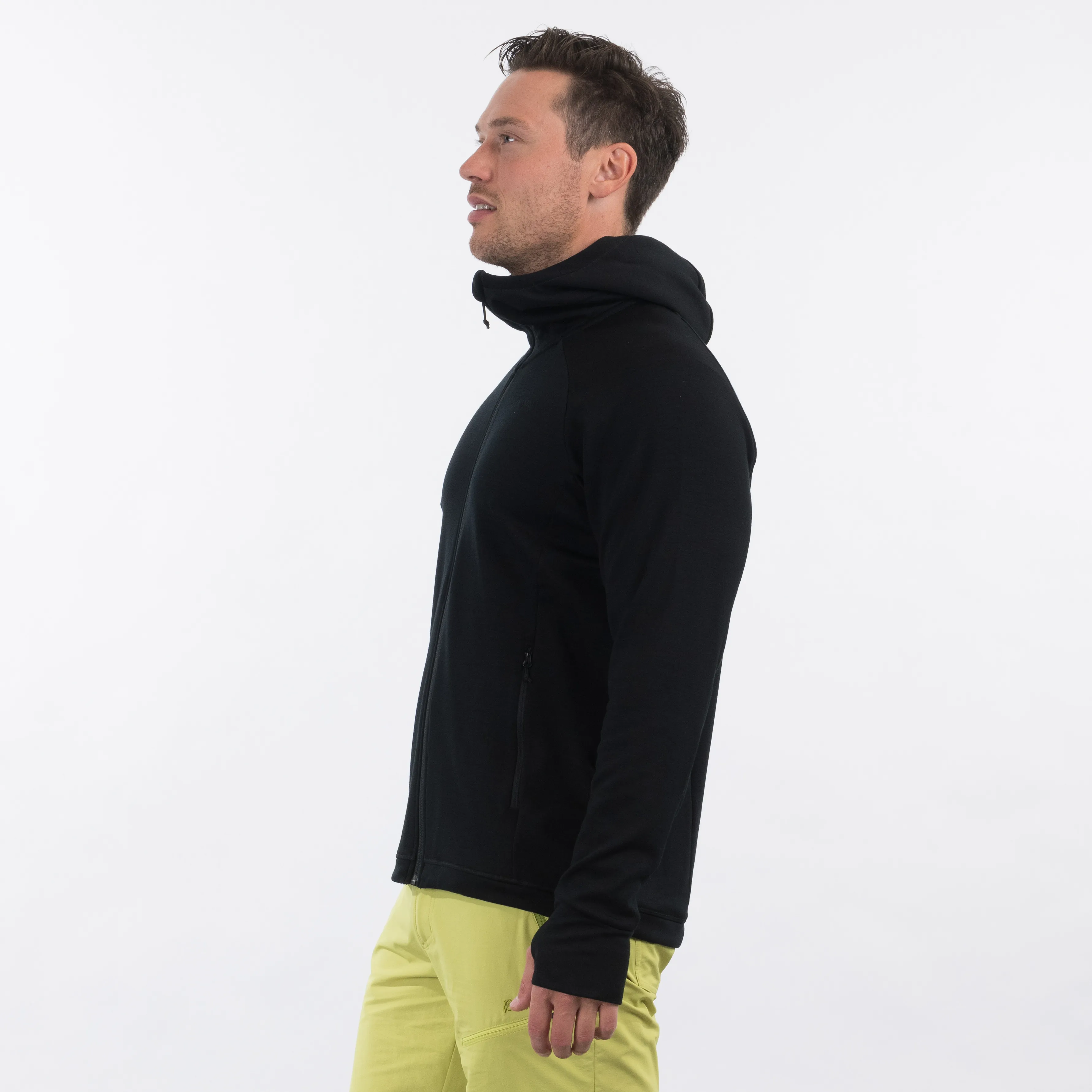 Bergans Men&#x27;s Ulstein Wool Hood Jacket Black | Buy Bergans Men&#x27;s Ulstein Wool Hood Jacket Black here | Outnorth