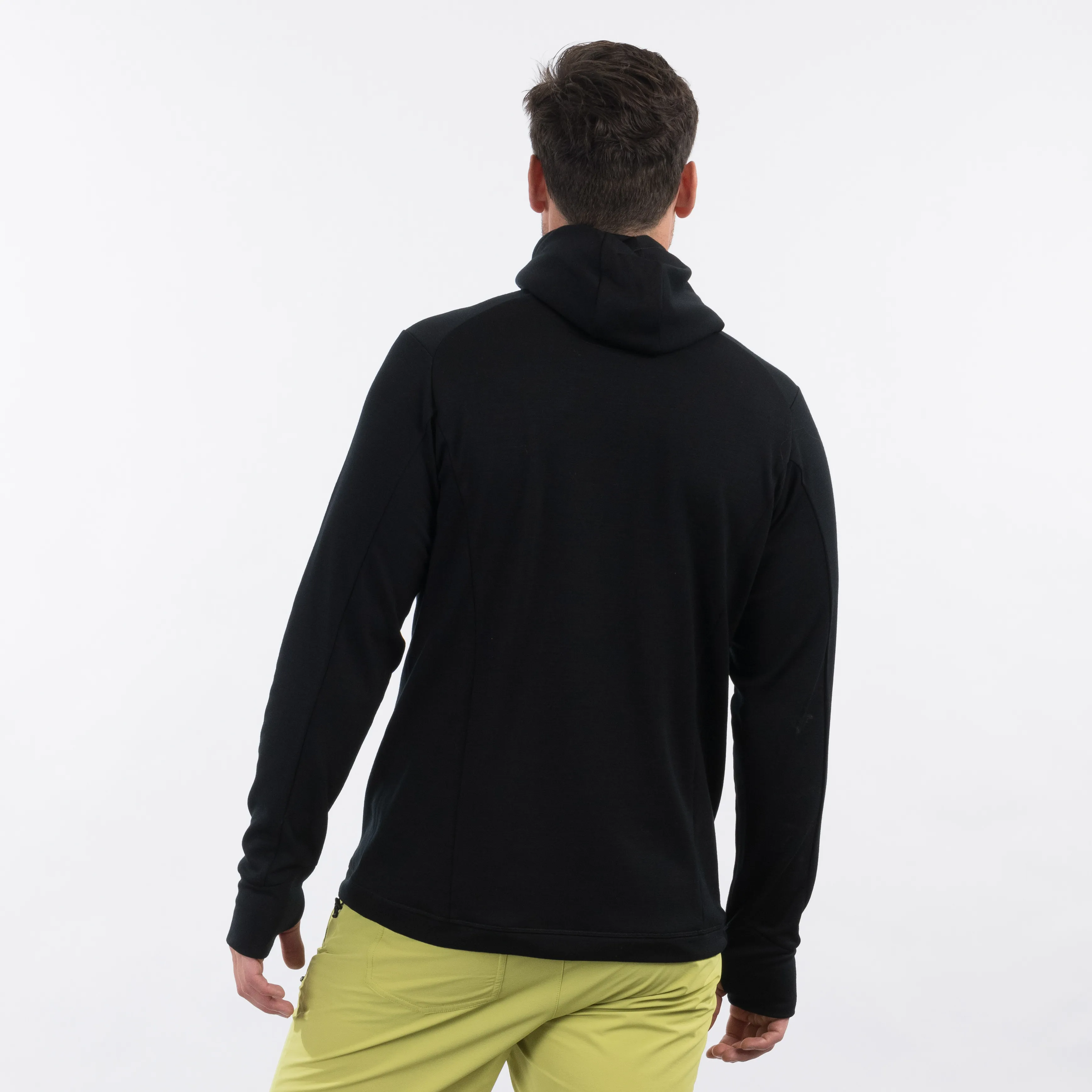 Bergans Men&#x27;s Ulstein Wool Hood Jacket Black | Buy Bergans Men&#x27;s Ulstein Wool Hood Jacket Black here | Outnorth