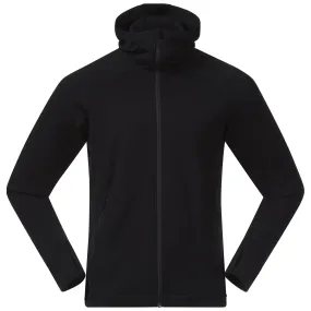 Bergans Men&#x27;s Ulstein Wool Hood Jacket Black | Buy Bergans Men&#x27;s Ulstein Wool Hood Jacket Black here | Outnorth