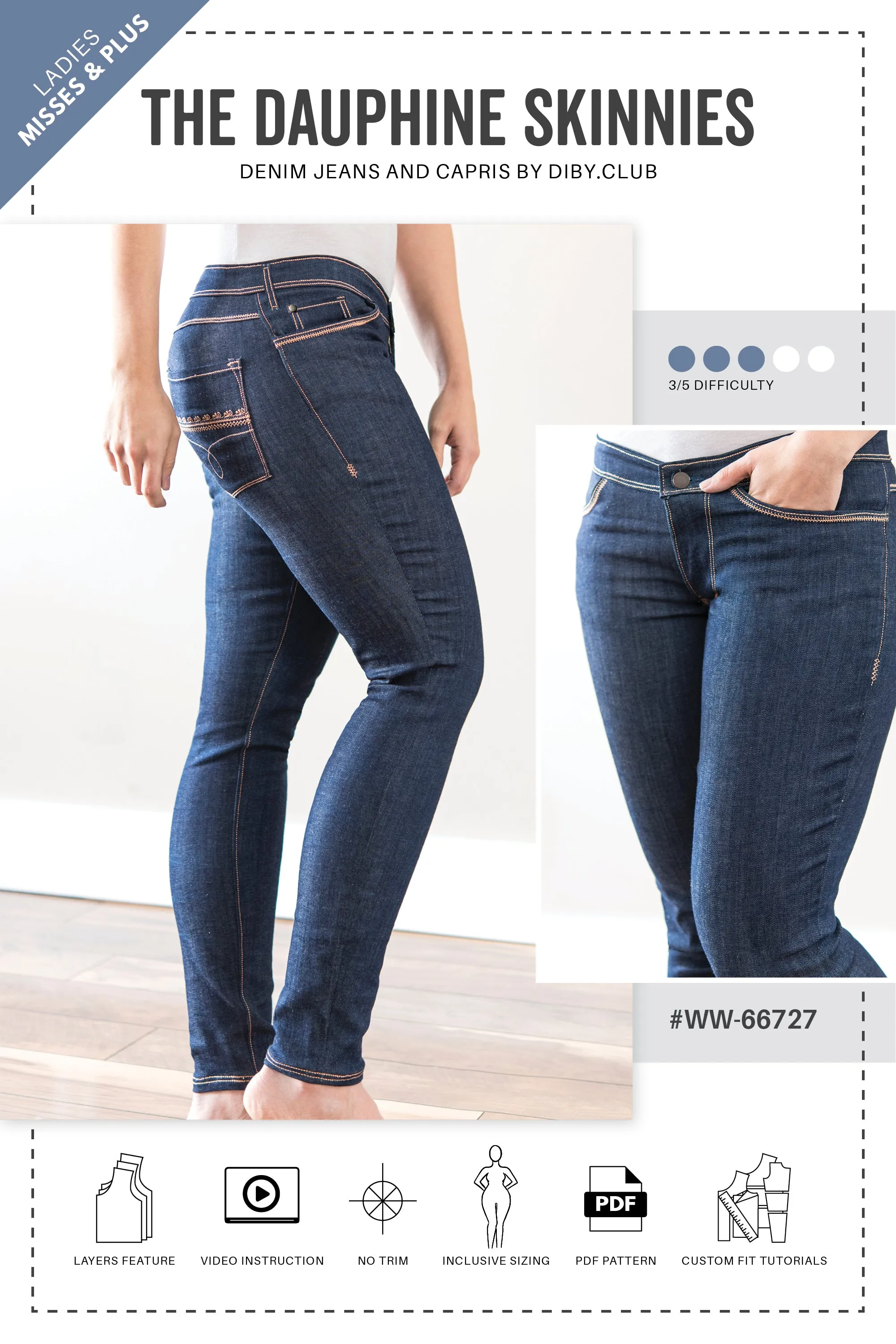 Bespoke Jean PDF Sewing Pattern Bundle