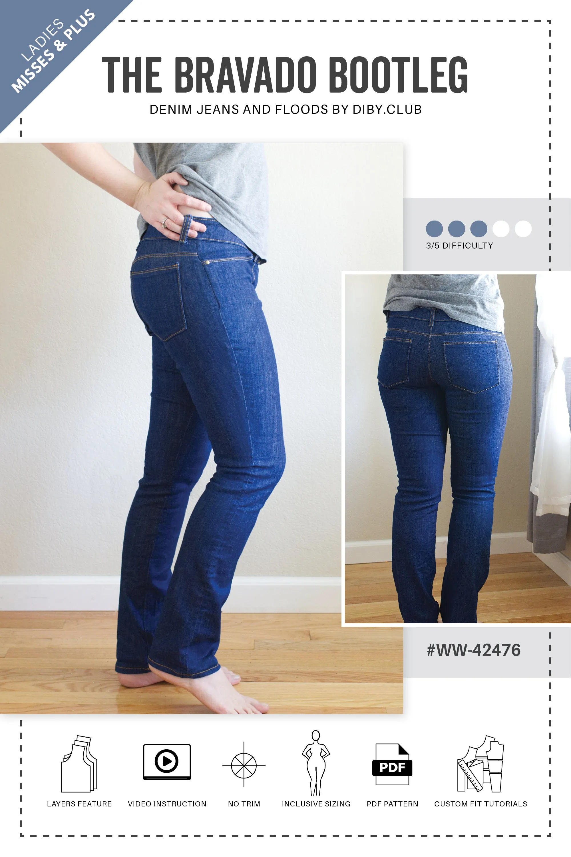 Bespoke Jean PDF Sewing Pattern Bundle