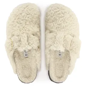 Birkenstock Boston Big Buckle Shearling N | Teddy Eggshell
