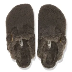 Birkenstock Boston Big Buckle Shearling N | Teddy Gray