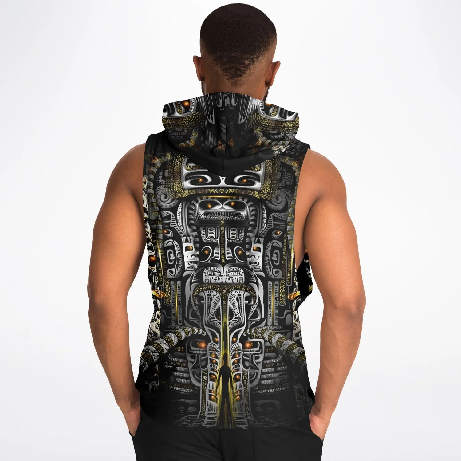 Blitzed Fashion Drop Armhole Hoodie - Hooded Tank Top