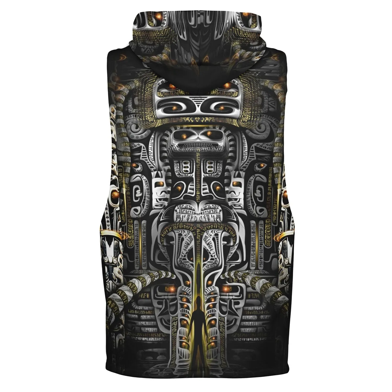 Blitzed Fashion Drop Armhole Hoodie - Hooded Tank Top