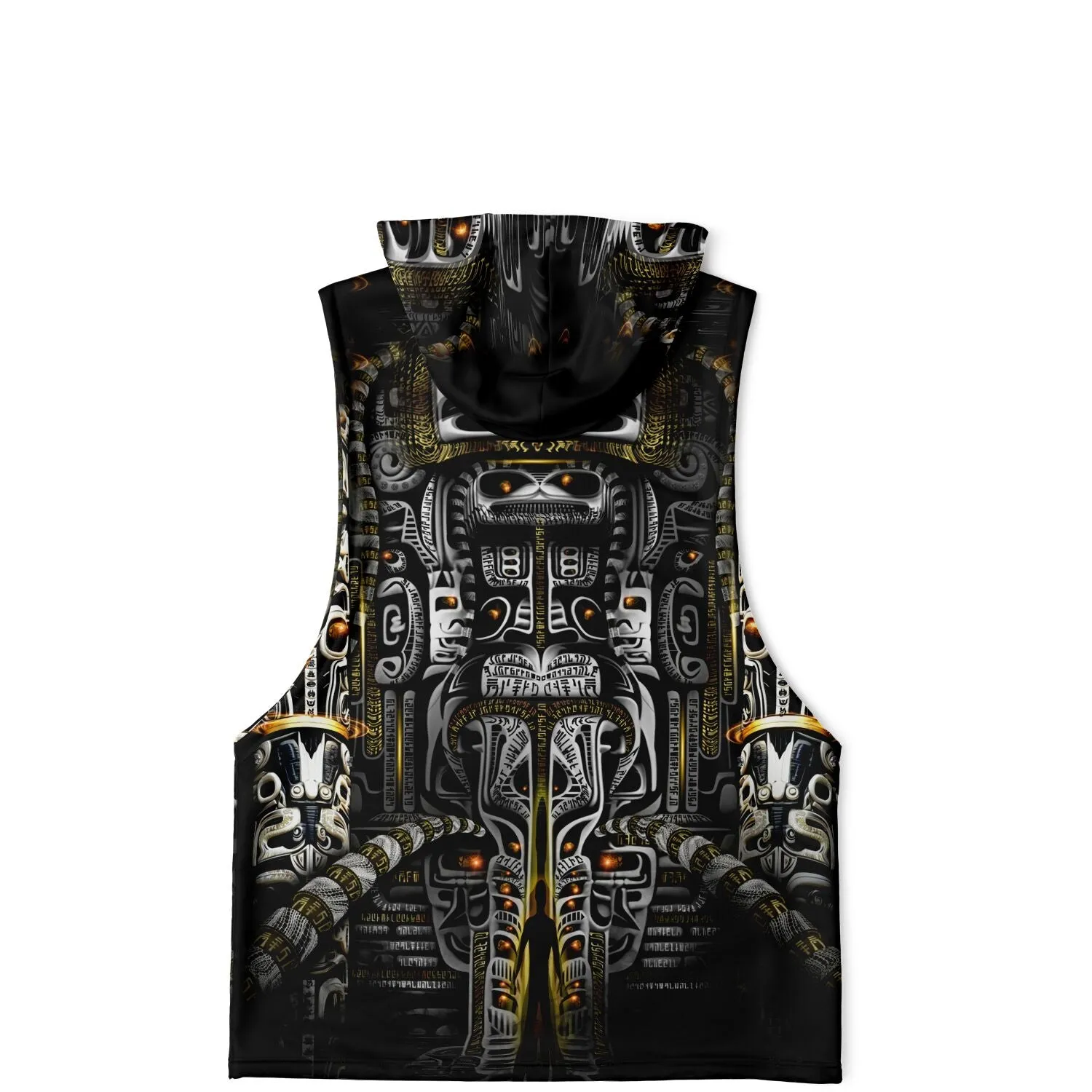 Blitzed Fashion Drop Armhole Hoodie - Hooded Tank Top
