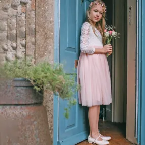 Bohemian Classic Tea Dress - Blush