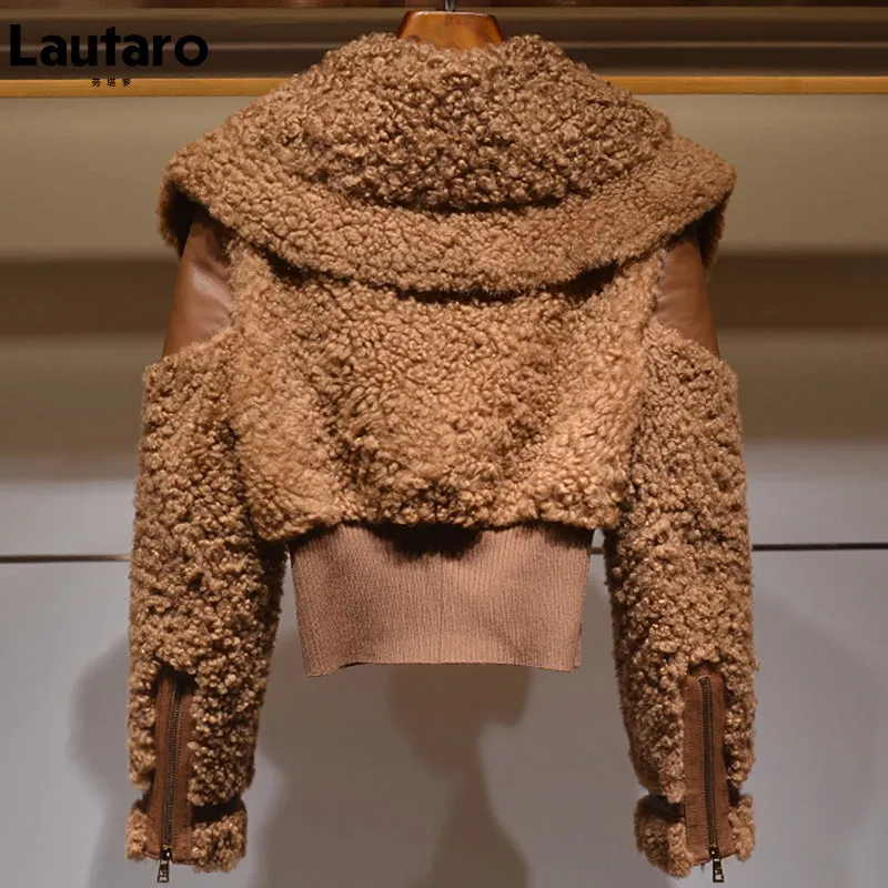 Camel Faux Fur Winter Jacket