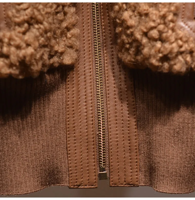 Camel Faux Fur Winter Jacket