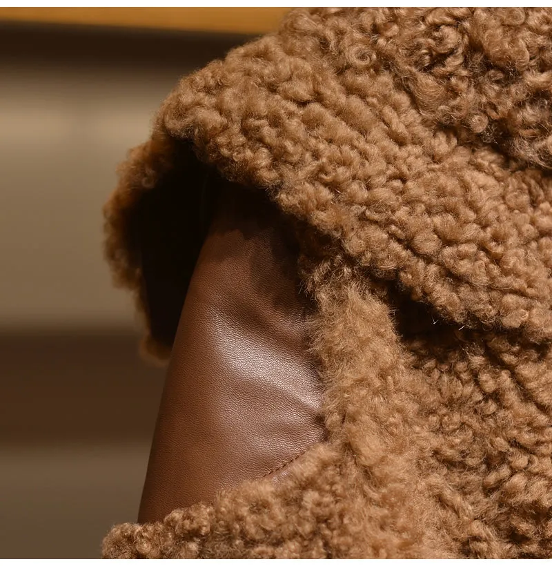 Camel Faux Fur Winter Jacket