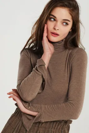 Camilla Slit Cuffs Top-2 Colors