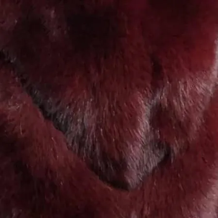 Chevron Fox Fur Coat