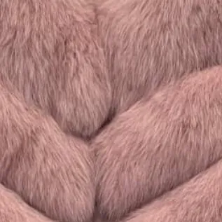 Chevron Fox Fur Coat
