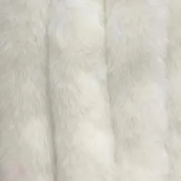 Chevron Fox Fur Coat