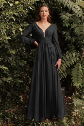 Chiffon Long Sleeve Dress Sale