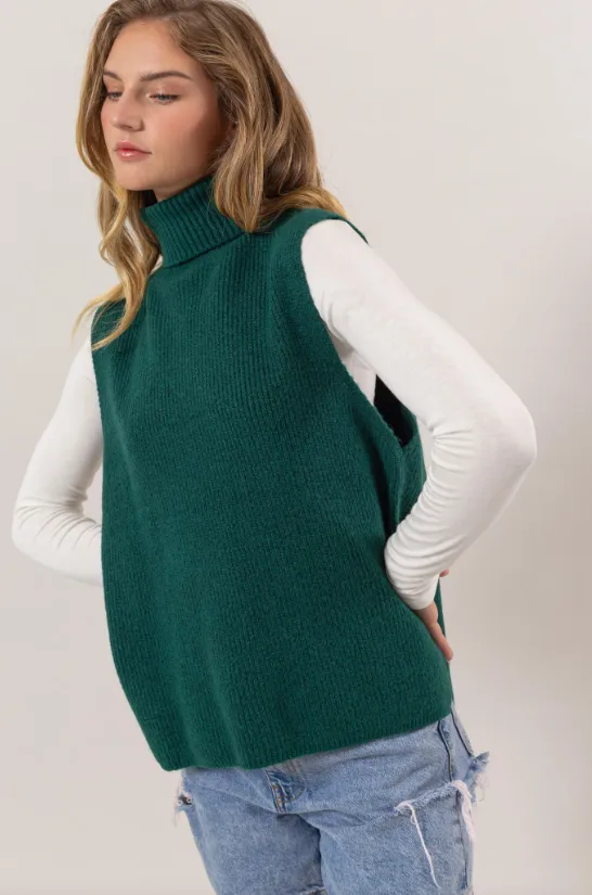 Chris Turtleneck Sweater Vest
