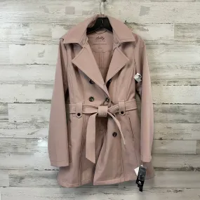 Coat Trench Coat By Sebby In Pink, Size: S