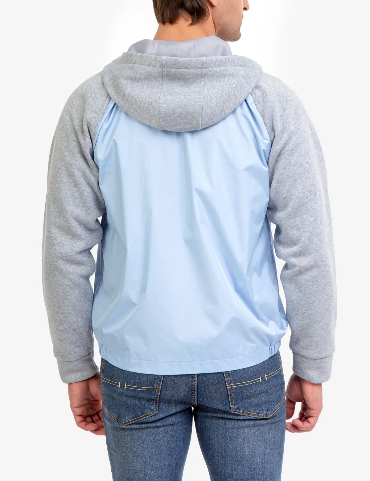 COLORBLOCK FLEECE HOODED JACKET