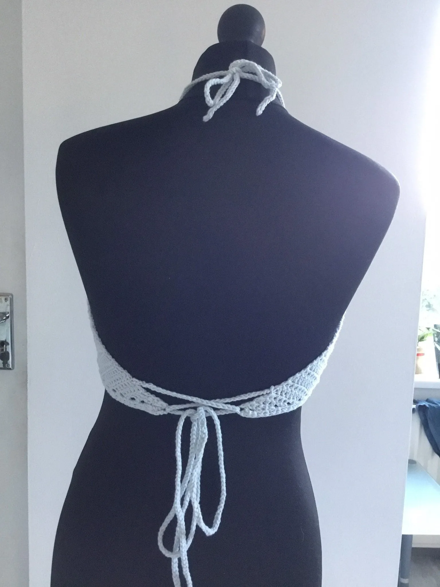 Crochet Festival Halter Top - Handmade