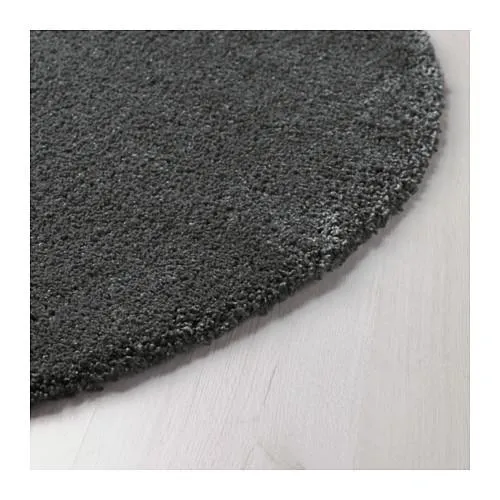 Dark Grey Round Rug