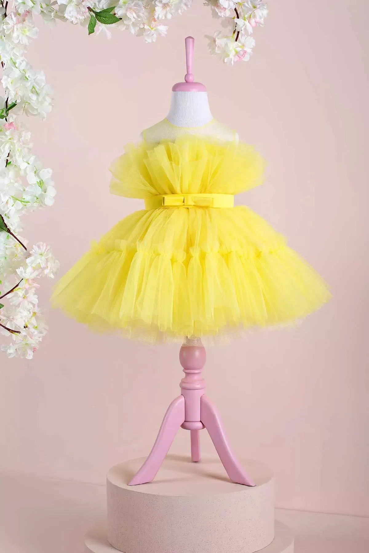 Diana Yellow Party Dress
