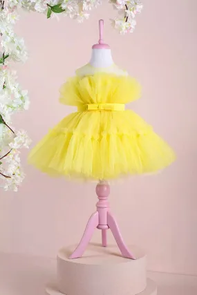 Diana Yellow Party Dress