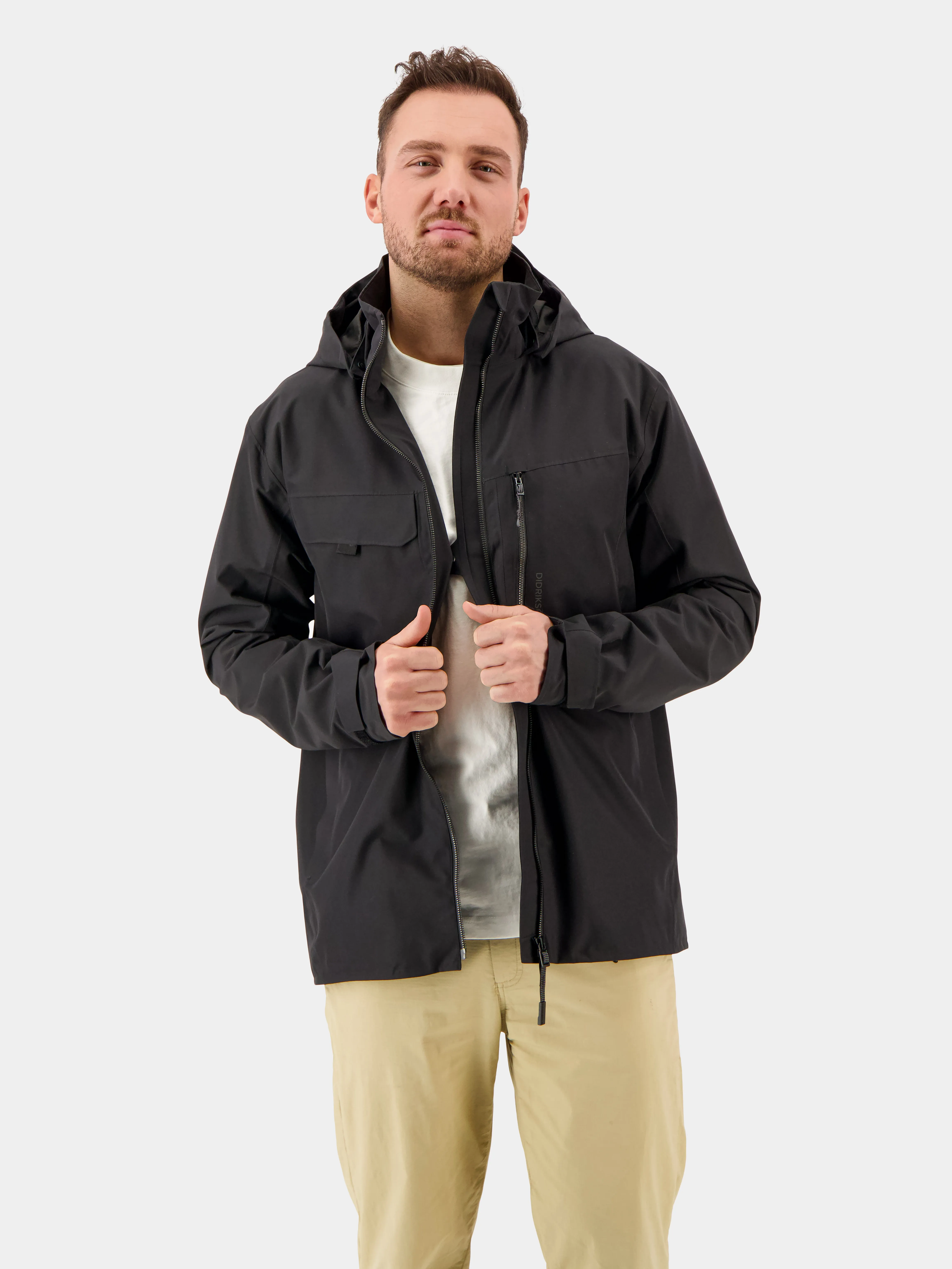 Didriksons Men&#x27;s Aston Jacket 4 Black | Buy Didriksons Men&#x27;s Aston Jacket 4 Black here | Outnorth
