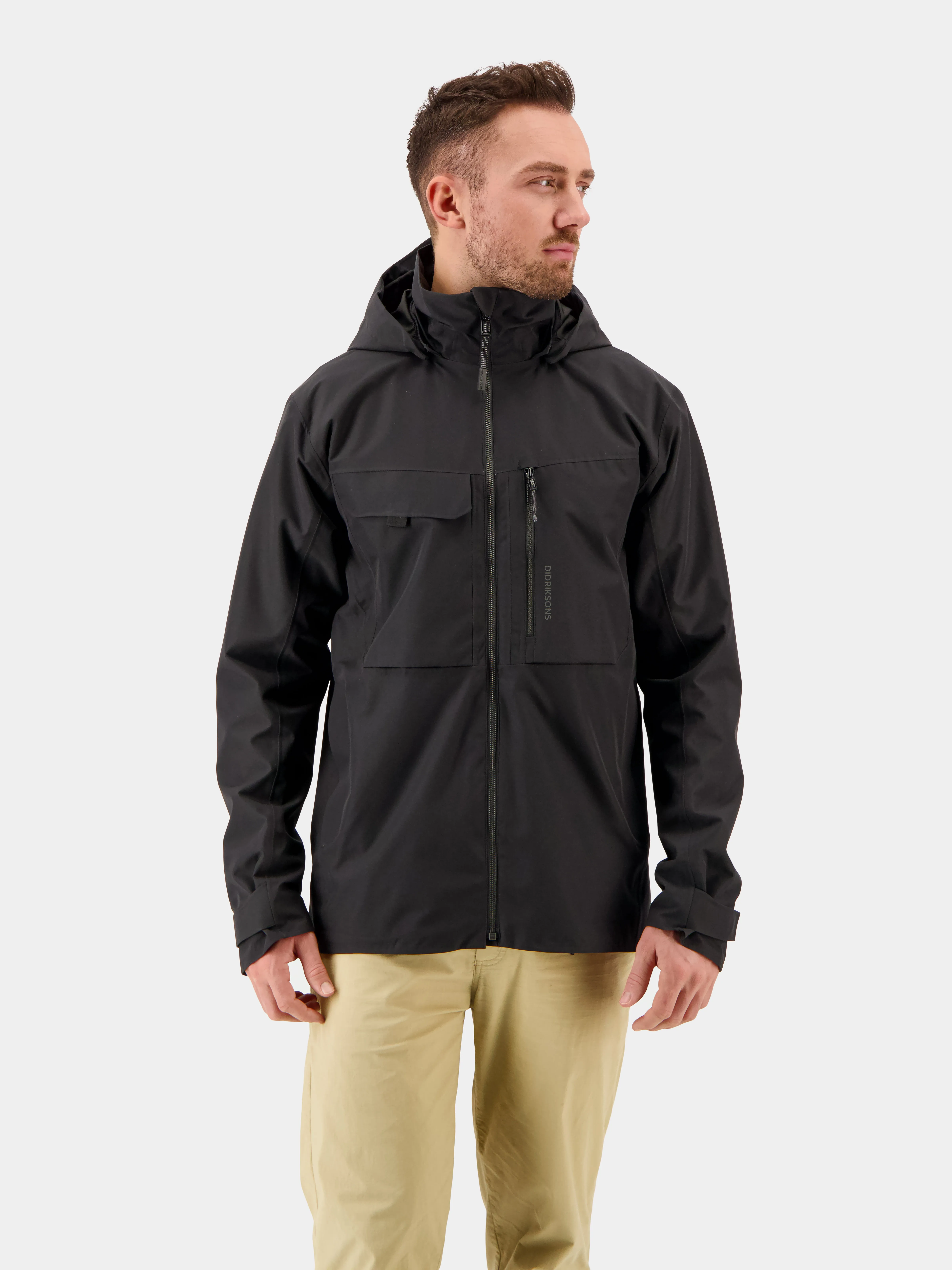 Didriksons Men&#x27;s Aston Jacket 4 Black | Buy Didriksons Men&#x27;s Aston Jacket 4 Black here | Outnorth