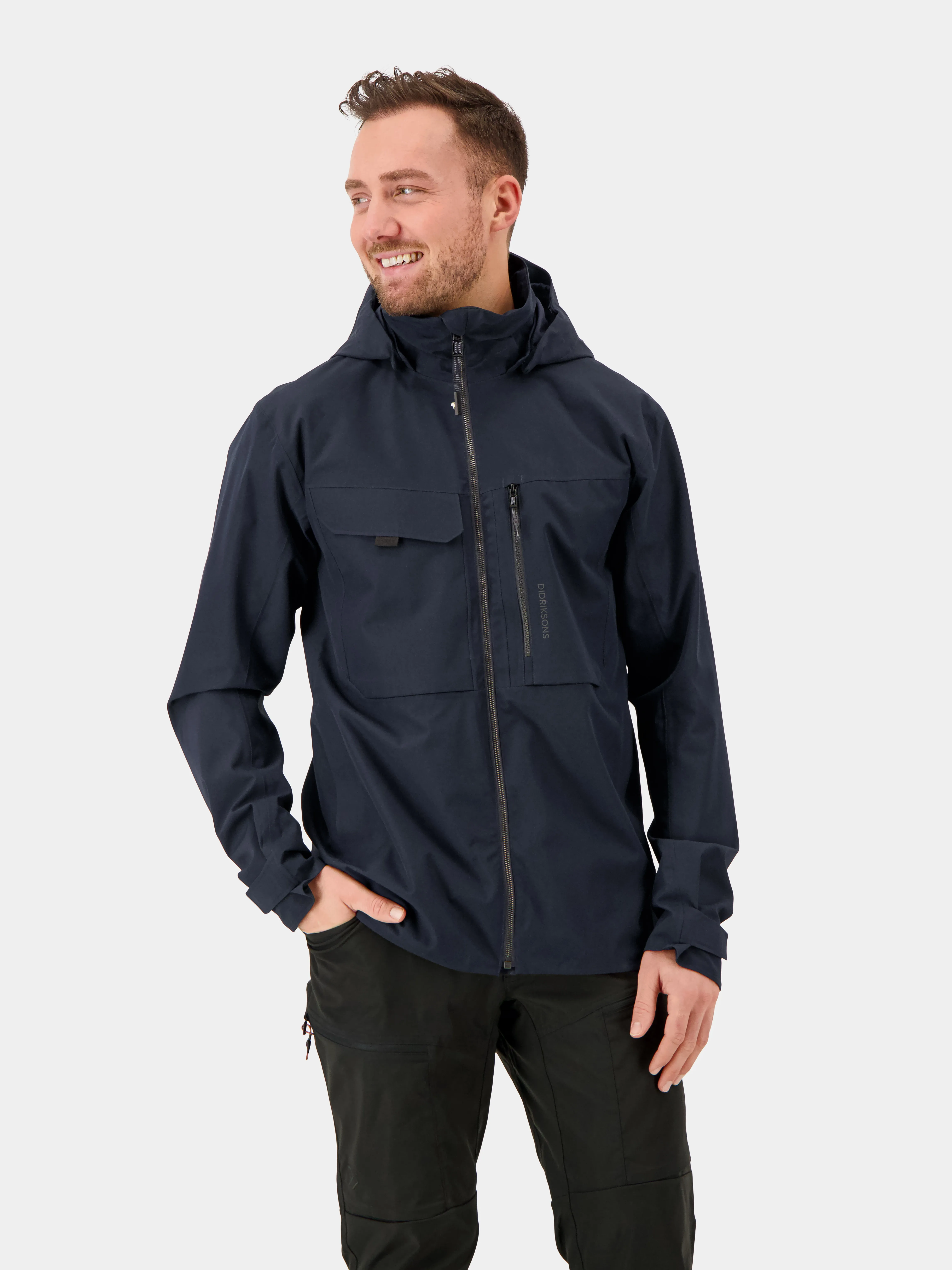 Didriksons Men&#x27;s Aston Jacket 4 Dark Night Blue | Buy Didriksons Men&#x27;s Aston Jacket 4 Dark Night Blue here | Outnorth