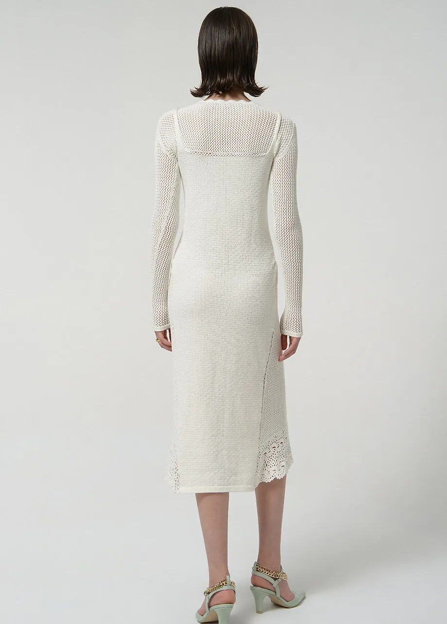 DOUBLE SLEEVES SILHOUETTE DRESS