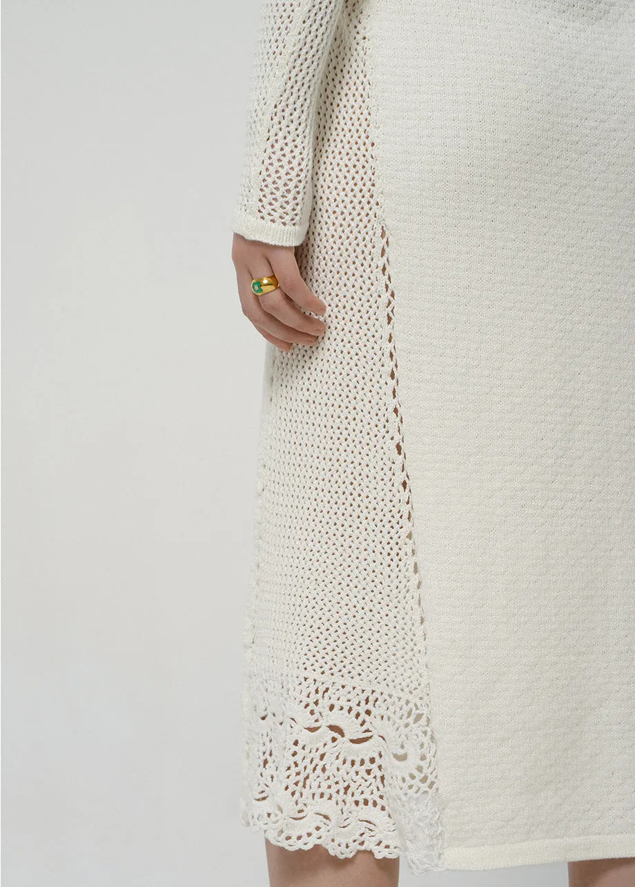DOUBLE SLEEVES SILHOUETTE DRESS