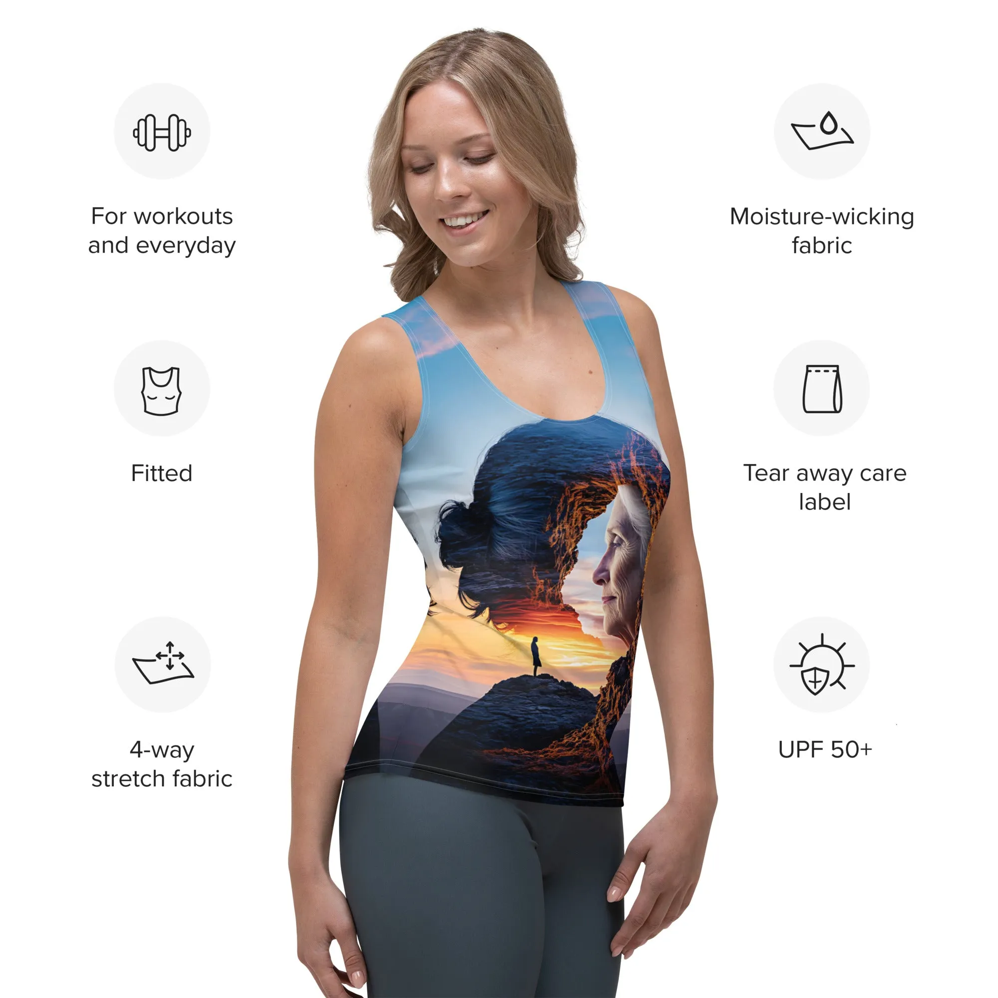 Echoes of Strength Sublimation Cut & Sew Tank Top