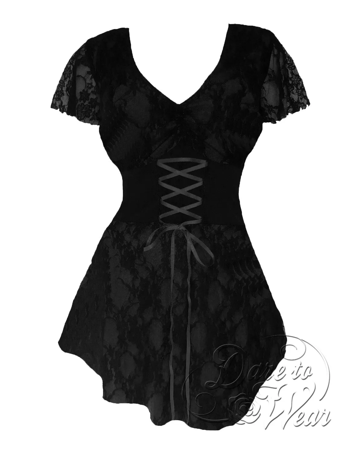 Enchantress Witch Costume with Sweetheart Top, Black